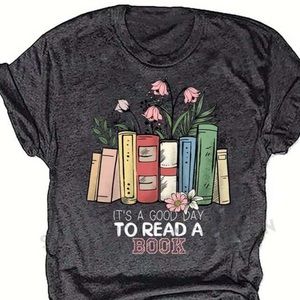 Book T shirt It’s a good day to read teacher librarian school reading gift S 2